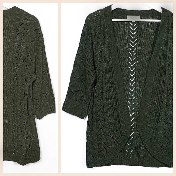 Sweaters - ‼️Pink Republic Crochet Open Front Loose Sweater